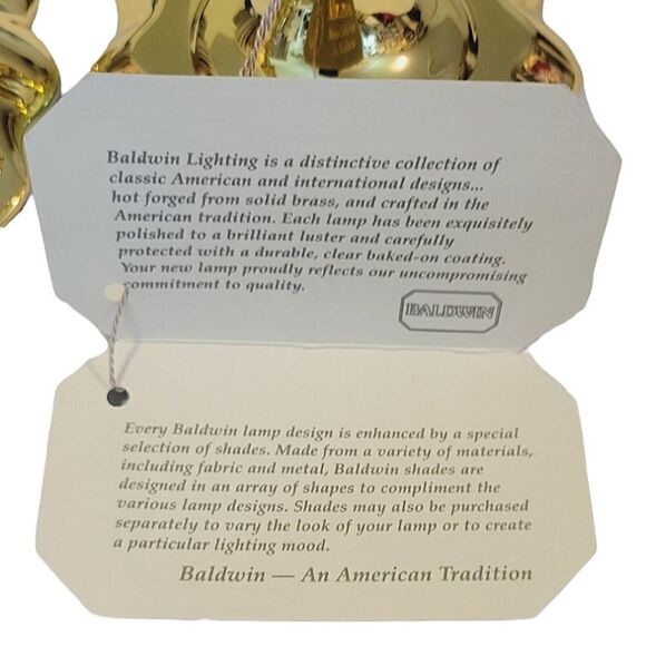 Vintage American Museum Brass Collection By Baldwin Deerfield Candlestick Set - Picture 6 of 9